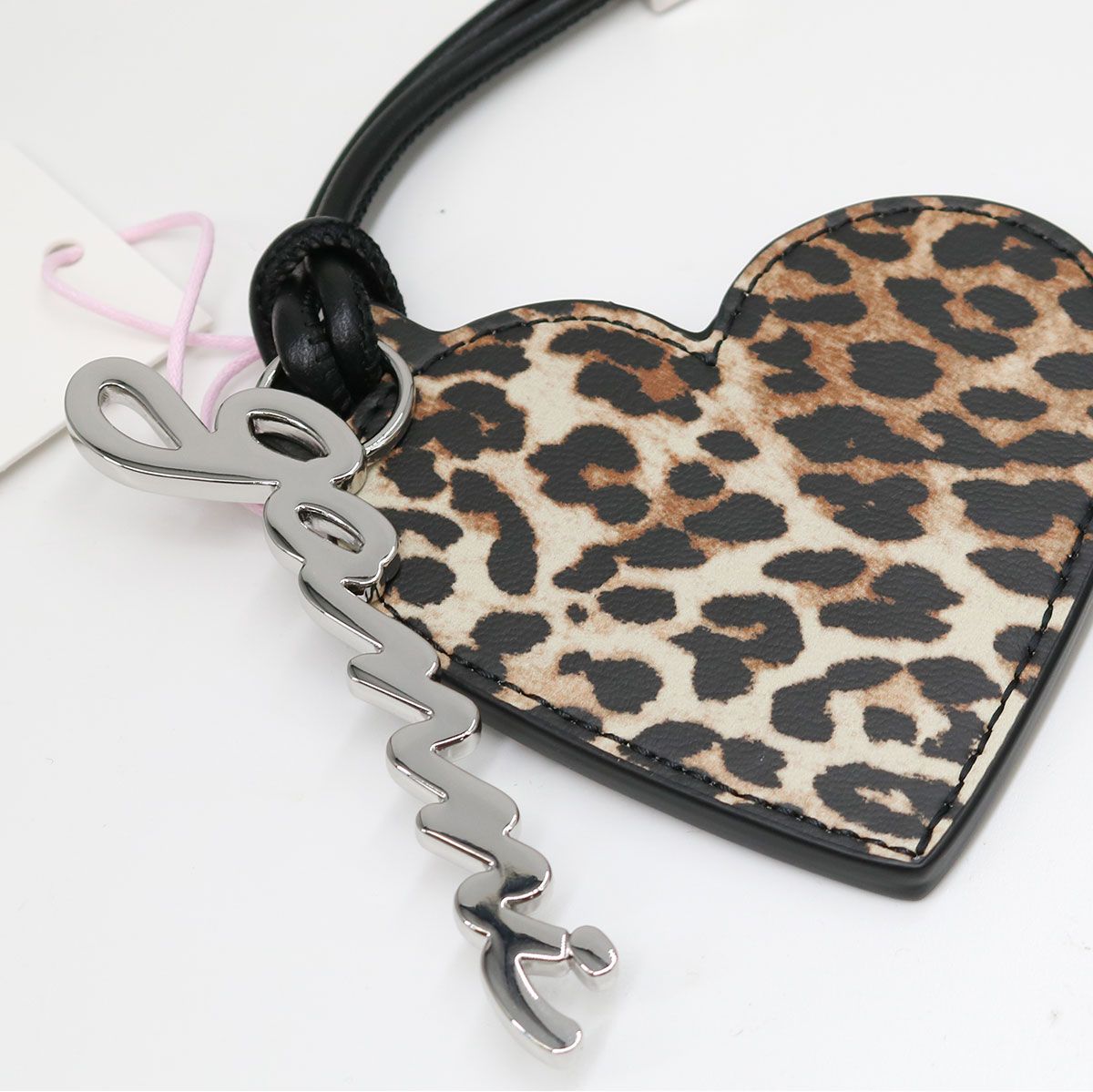 □GANNI ガニー レオパードミラーチャーム A6914 BOU HEART