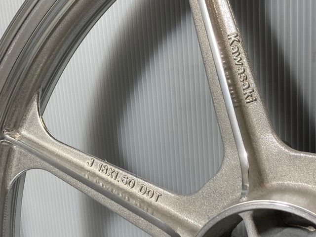 KAWASAKI Z250FT フロントホイール バレル研磨仕上げ KZ250A