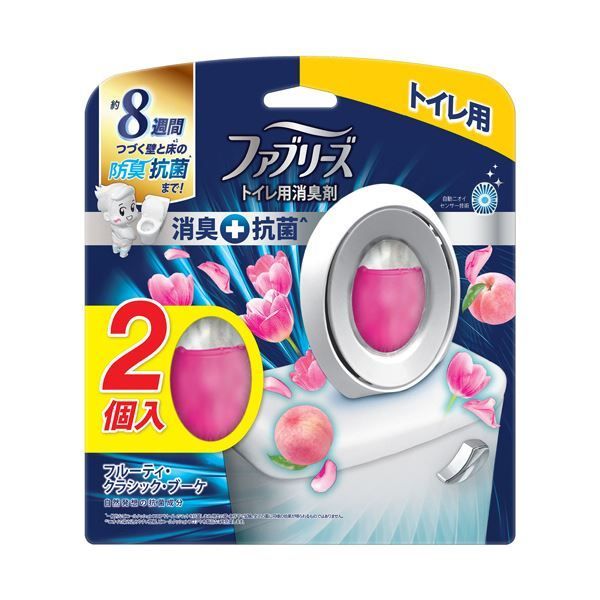 まとめ P＆GファブリーズW消臭 トイレ用消臭剤 抗菌 フルーティ クラシック ブーケ 6.3mL 1パック 2個 ×5セット