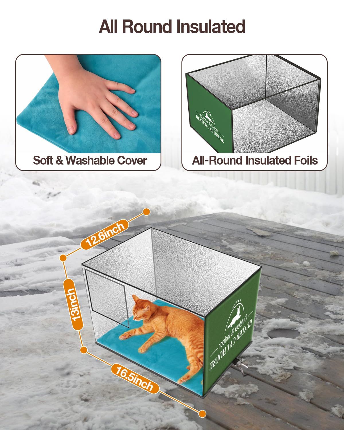 耐候性猫シェルター 納屋野良猫用