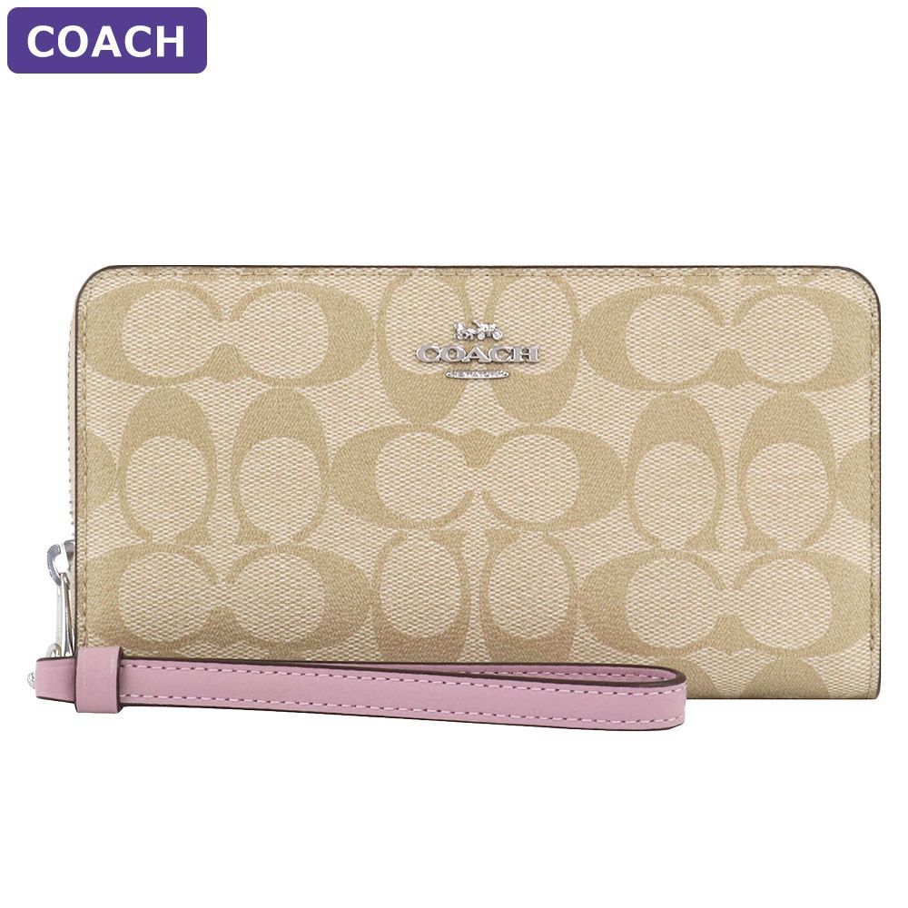 COACH ラウンドジップ 長財布 C4452 ストラップ付 未使用品 - 長財布