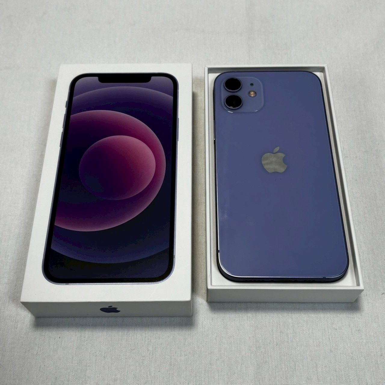 ✨美品・バッテリー要交換✨】iPhone12/64GB/パープル/本体のみ/箱あり 