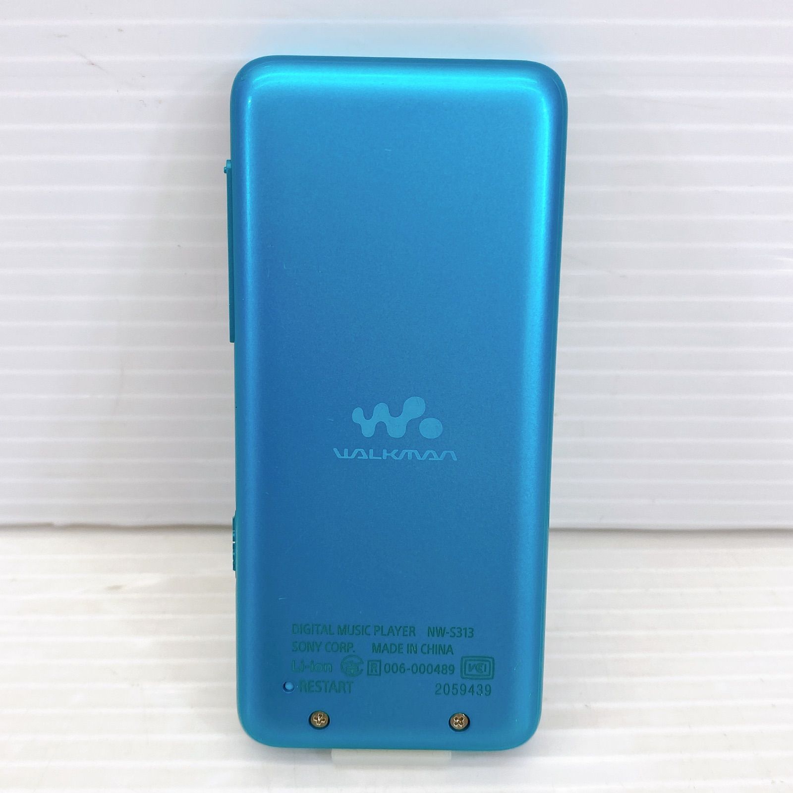 □SONY ウォークマン NW-S313 4GB ブルー 本体・充電ケーブルのみ 中古