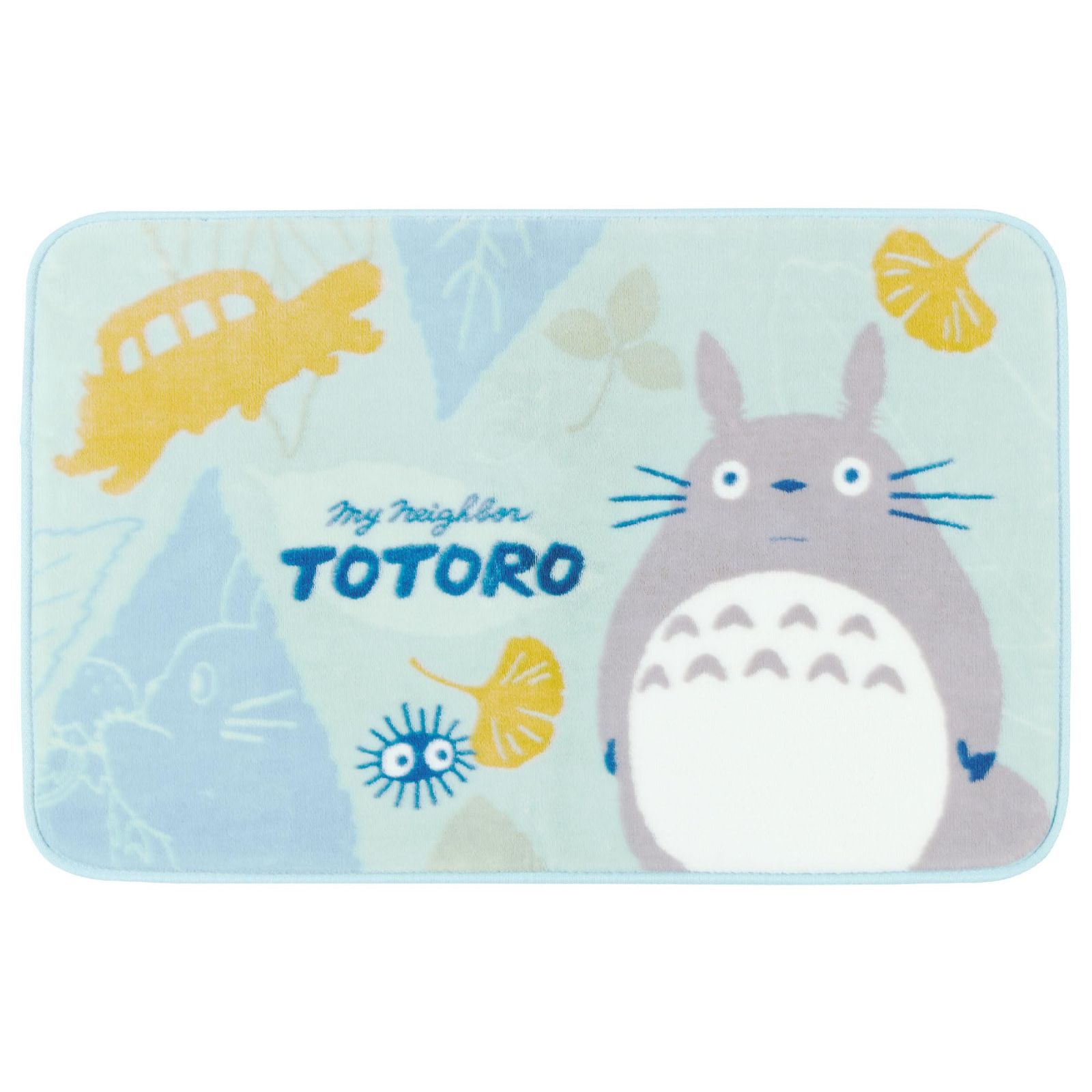 【在庫処分】となりのトトロ 森のパズル ラグマット 約50×80cm グリーン ジブリ キャラクター 滑りにくい センコー(Senko) かわいい ふんわり やわらか あたたかい 洗える 27981