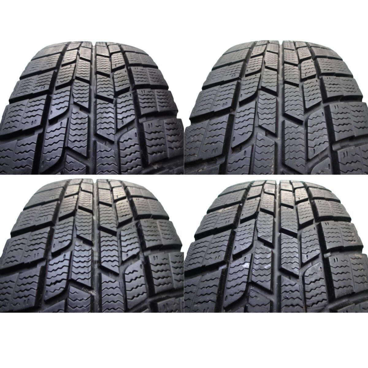 185|60R15 2019年製 冬用4本 8分山 グッドイヤー ICE NAVI6 スタッドレス アクア フィット シエンタ 5168