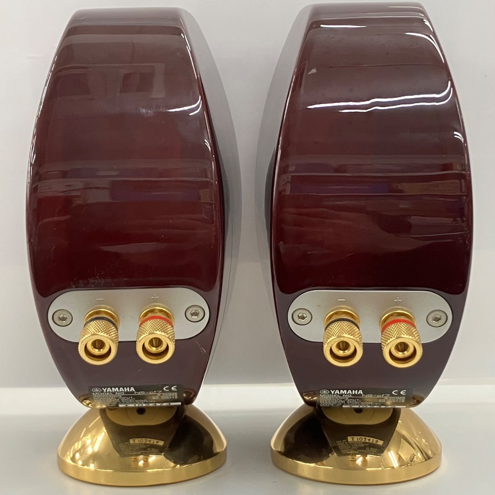 絶版！ ヤマハ スピーカー NS-pf7 マホガニー ヒビ有り マイクロサイズ