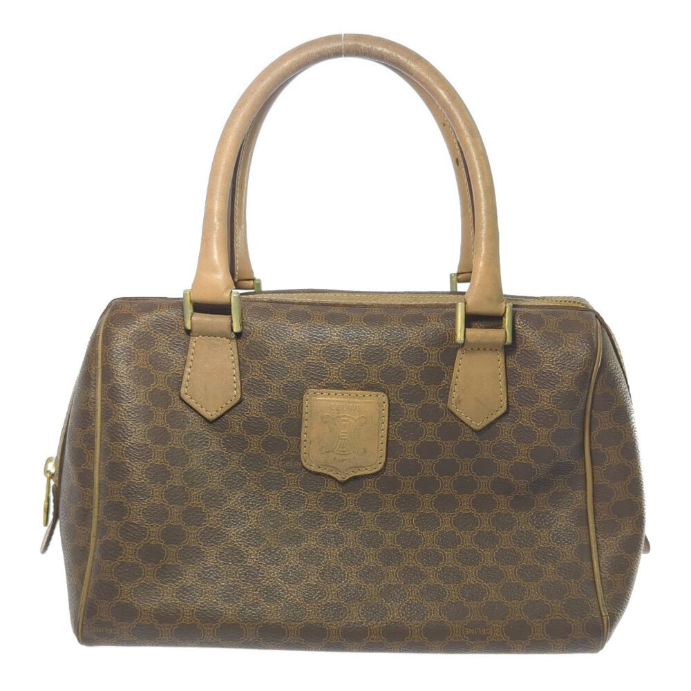 CELINE セリーヌ マカダム・PVC レザー ゴールド金具 ボストン CELINE セリーヌ マカダム・PVC レザー ゴールド金具 ボストン