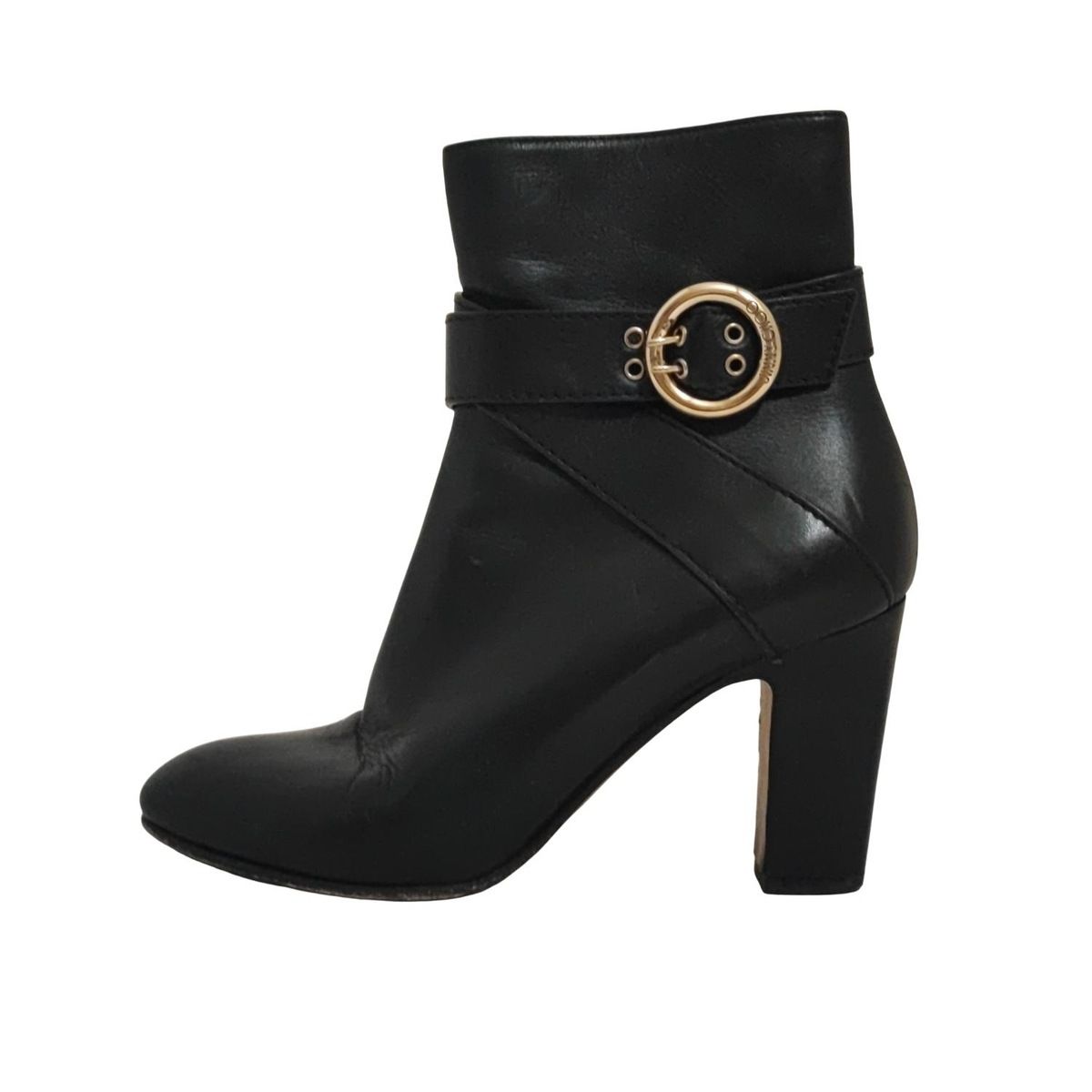 JIMMY CHOO ジミーチュウ ショートブーツ 37 レディース - 黒 レザー