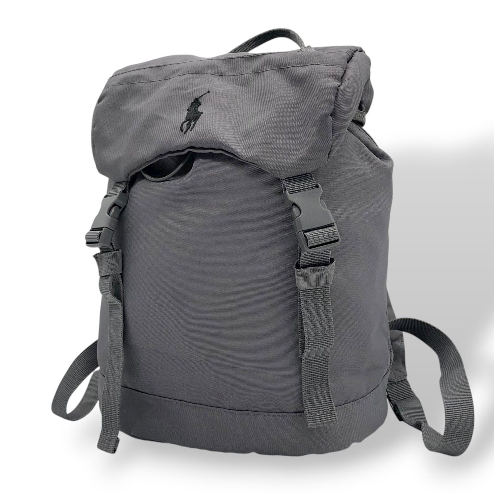 POLO RALPH LAUREN＊リュック＊バックパック＊刺繍ロゴ＊黒 美品POLO