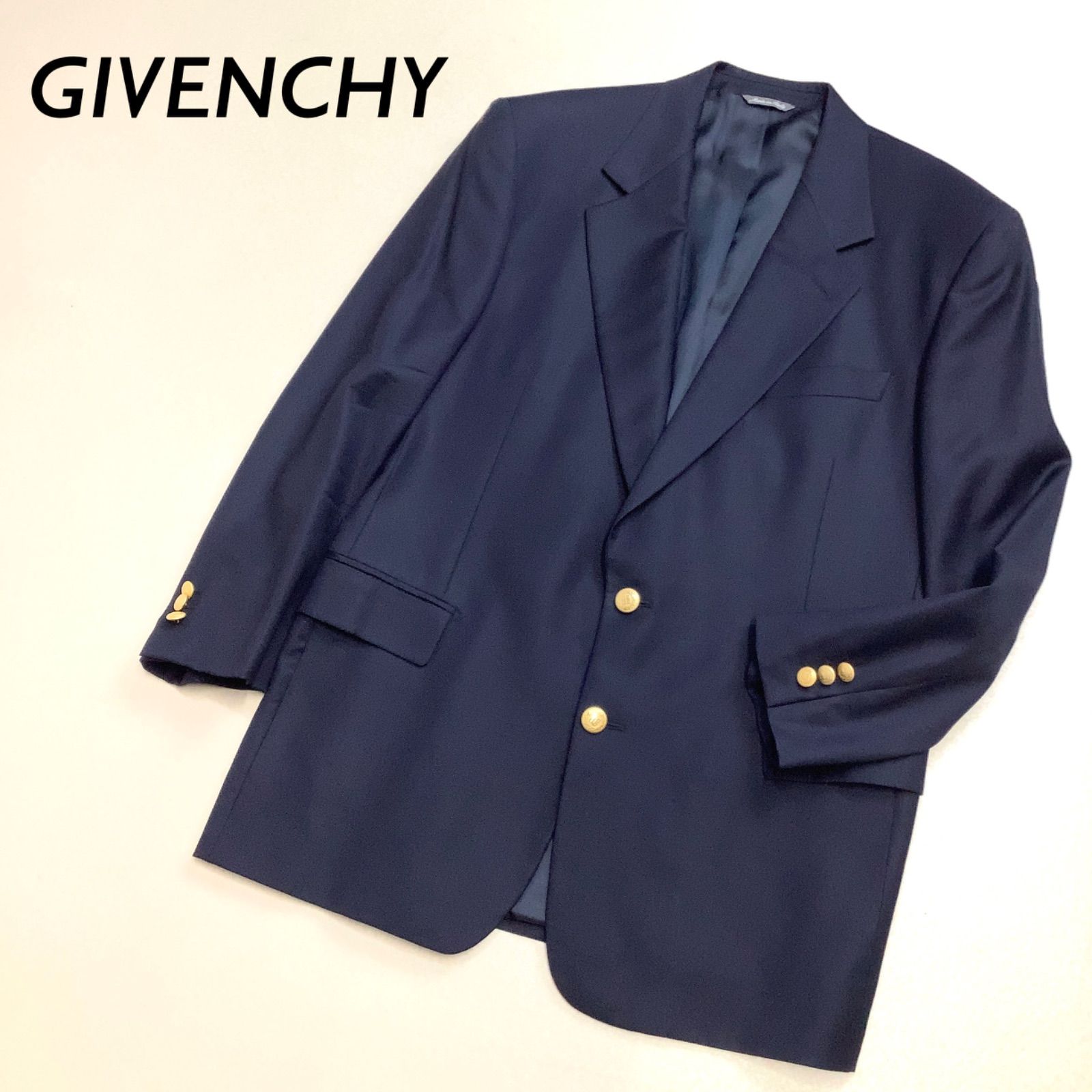 超希少GIVENCHY・ジバンシー・金ボタン・イタリア製・テーラード 