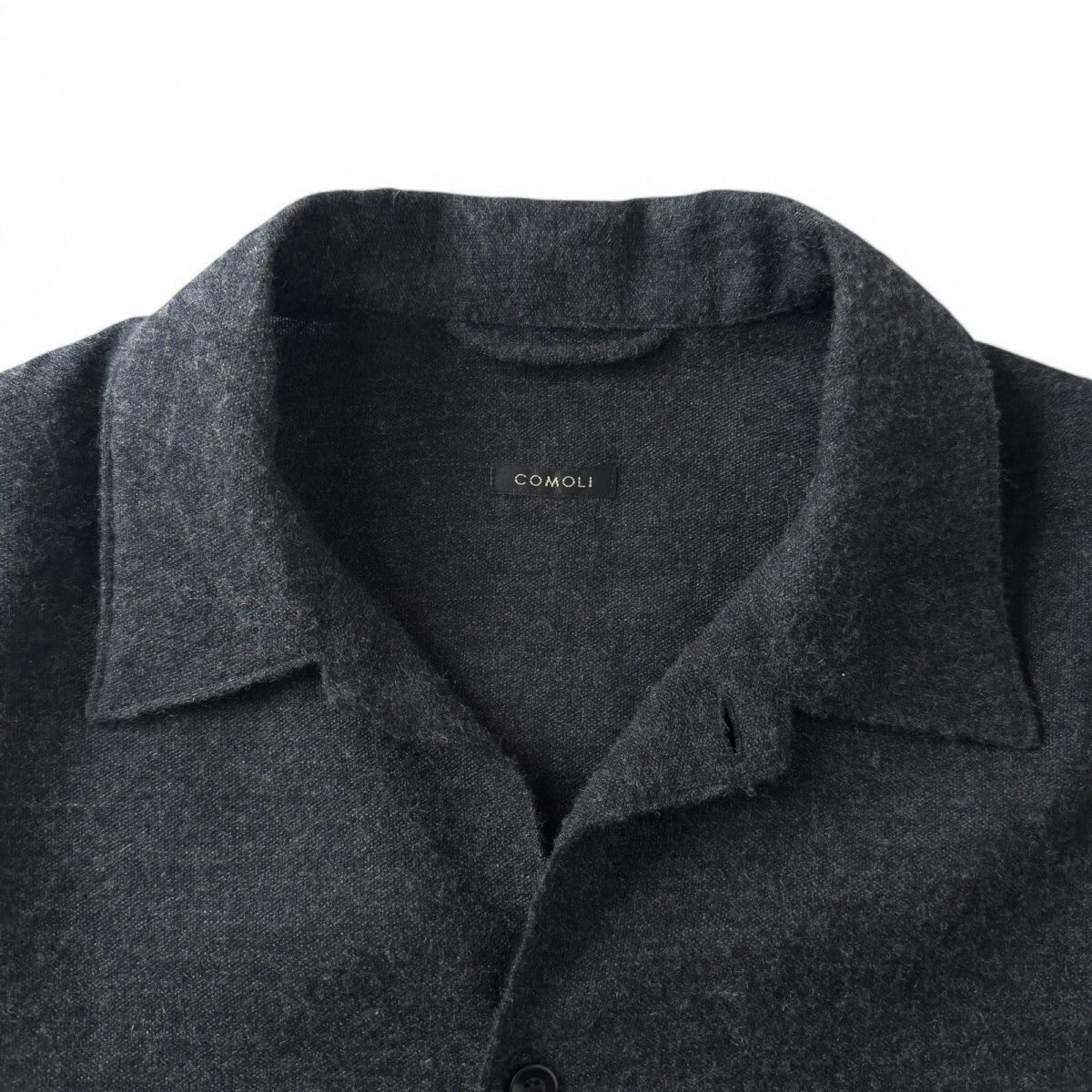 23SS COMOLI コモリ CASHMERE WASHI SHIRT JACKET カシミヤ 和紙