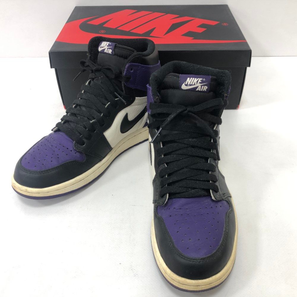 07w2836☆ NIKE AIR JORDAN 1 RETRO HIGH OG COURT PURPLE 2018