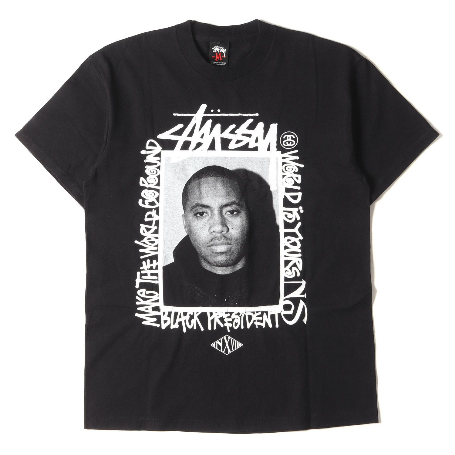 STUSSY ステューシー Tシャツ サイズ:M 00s NEXUS 7 NAS 原宿チャプト 