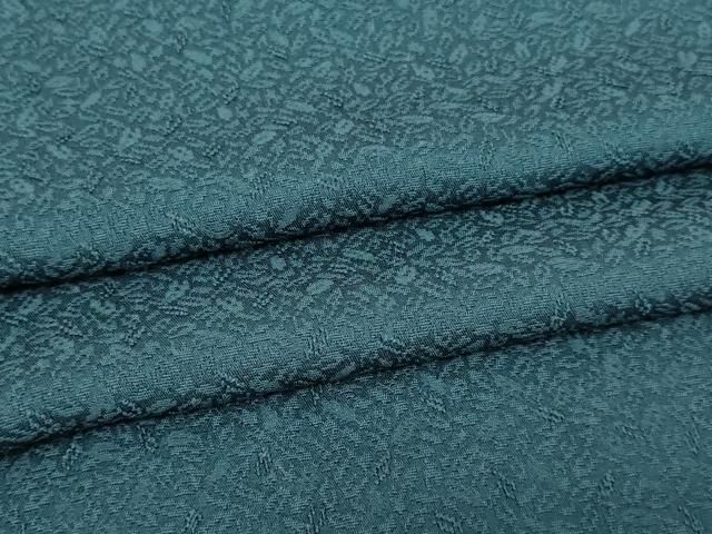 平和屋着物▽上質な色無地 単衣 草葉地紋 褐返色 正絹 DAAW9380sf