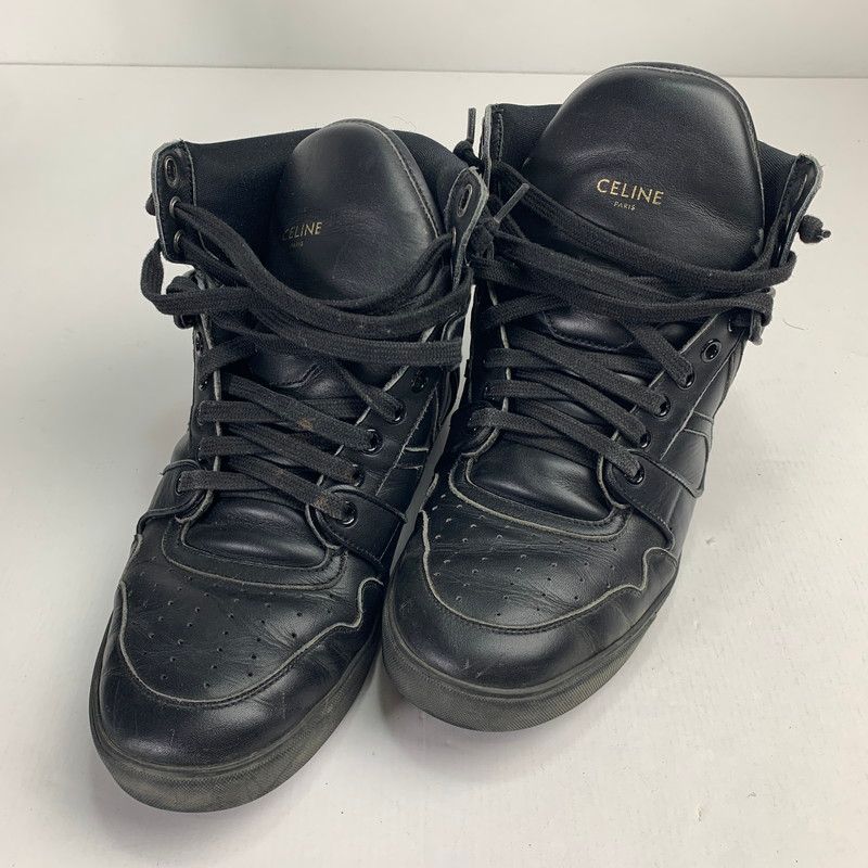 【中古品】 CELINE MU1109 スニーカー セリーヌ サイズ：40 カラー：ブラック メンズ 【183-250208-st-02-fuz】