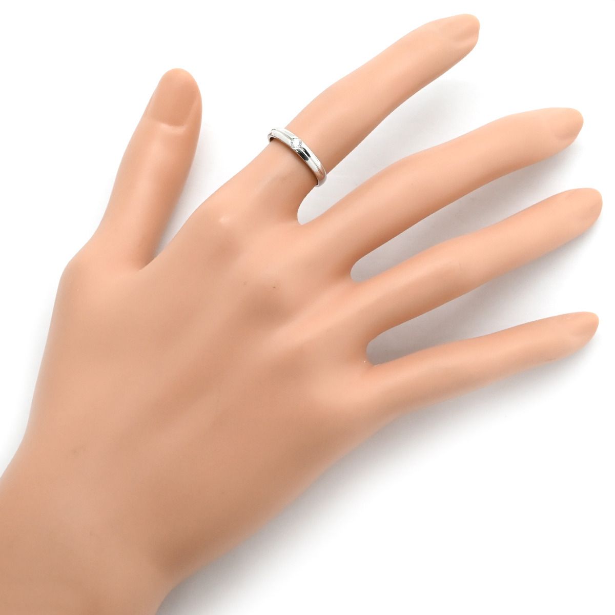 リング 指輪 ダイヤリング K14WG ダイヤモンド ホワイトゴールド 1P 1石 14K 9号 SIROKUMA-CORPORATION_COM