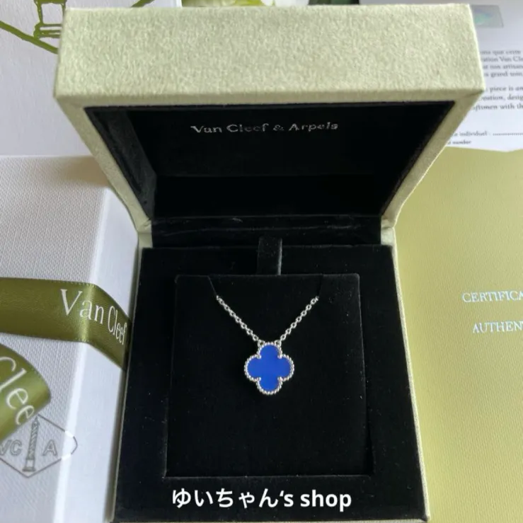 VanCleef＆Arpels　ヴァンクリーフ＆アーペル　アルハンブラ　ヴィンテージ　ネックレス　シルバー　ゴールド