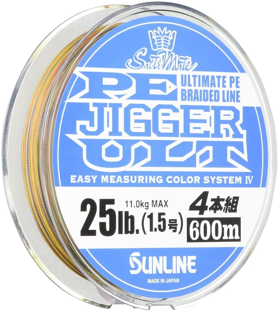 サンライン ソルティメイト ジガー ULT 4本組　1.5号　600m サンライン(SUNLINE) PEライン ソルティメイト ジガー ULT 4本組