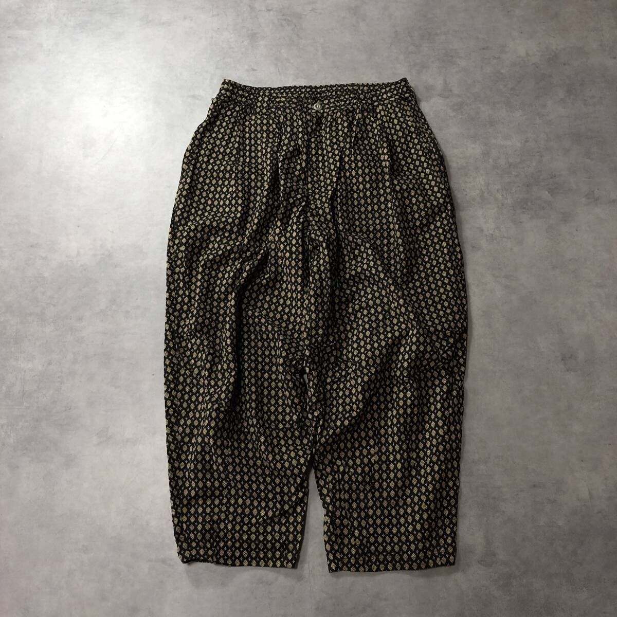 GQ3793 TIGHTBOOTH PRODUCTION RHOMBUS BALLOON PANTS L 総柄 タイトブース バルーンパンツ TBPR 23SS 定価25300円