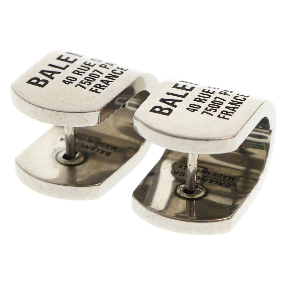 BALENCIAGA (バレンシアガ) Tags Logo Earrings 792892‐TZ99I
