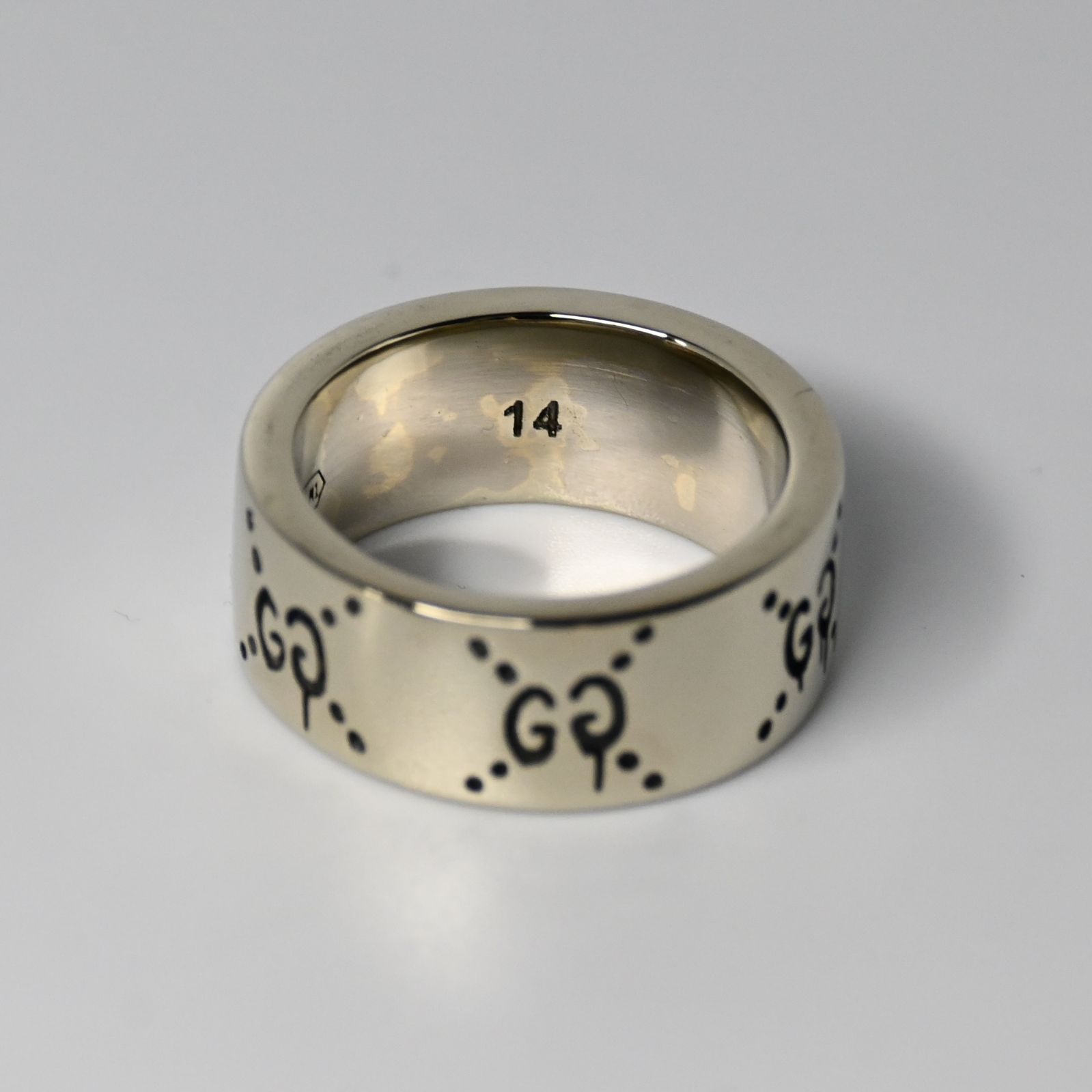 研磨済】GUCCI ゴースト リング 14号 Ag925 指輪 グッチ - メルカリ