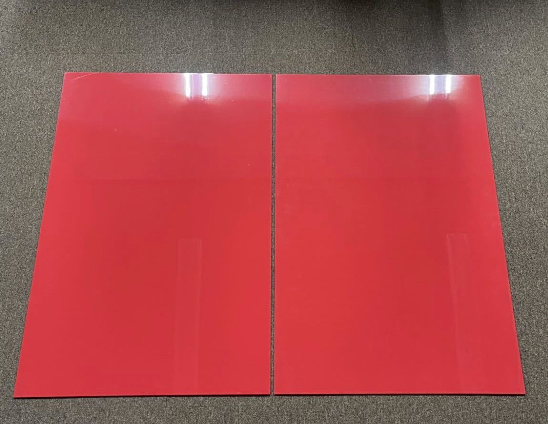 uxcell EVAフォームシート レッド 27.5 cm EVA レッド 2枚 赤 厚さ