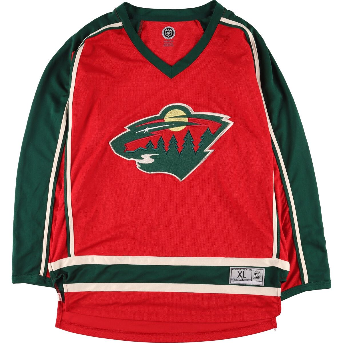 TERRY NHL MINNESOTA WILD ミネソタワイルド Vネックスウェット トレーナー メンズXL /eaa330461