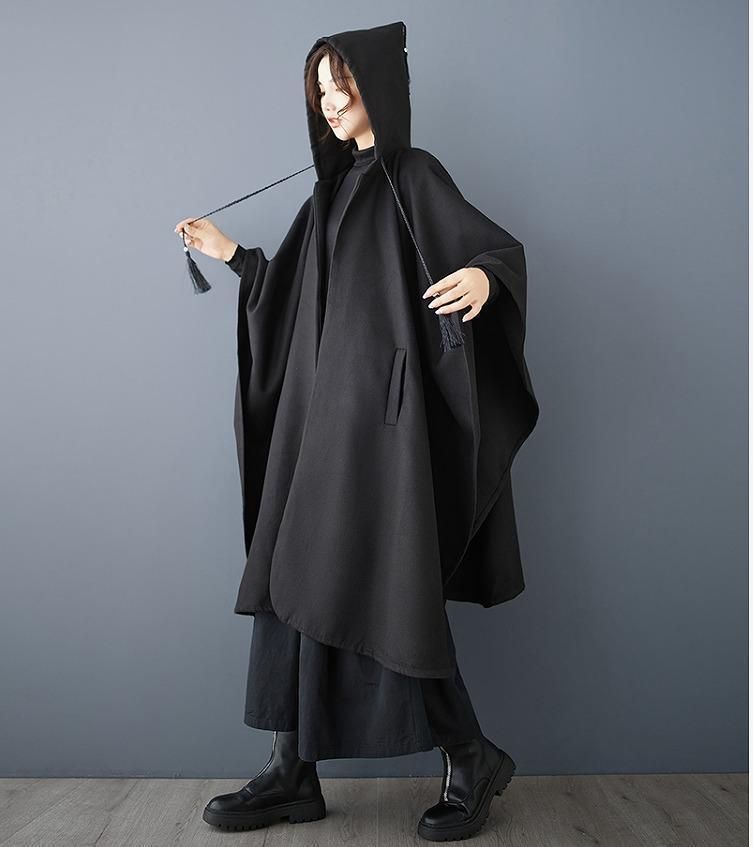 ZARA ポンチョコート 秋冬に… ZARA ケープコート 黒 Sサイズ ポンチョ