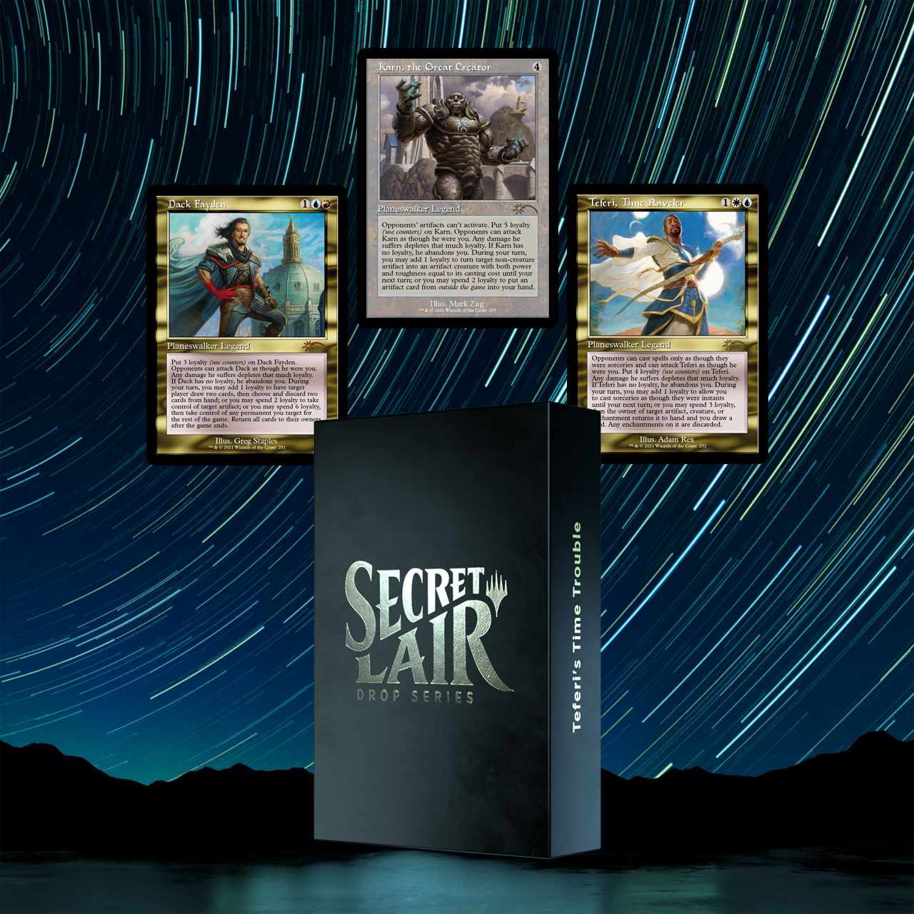 MTG Secret Lair Teferi's Time Trouble