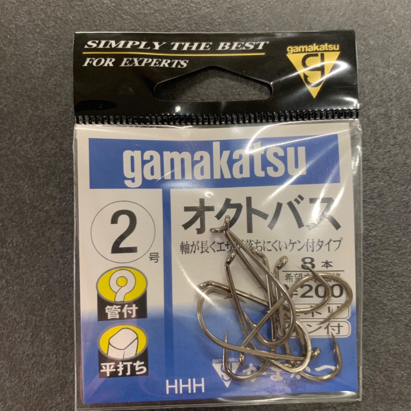 gamakatsu がまかつ オクトバス 2・4号 11袋 管付 平うち 釣具 釣り糸