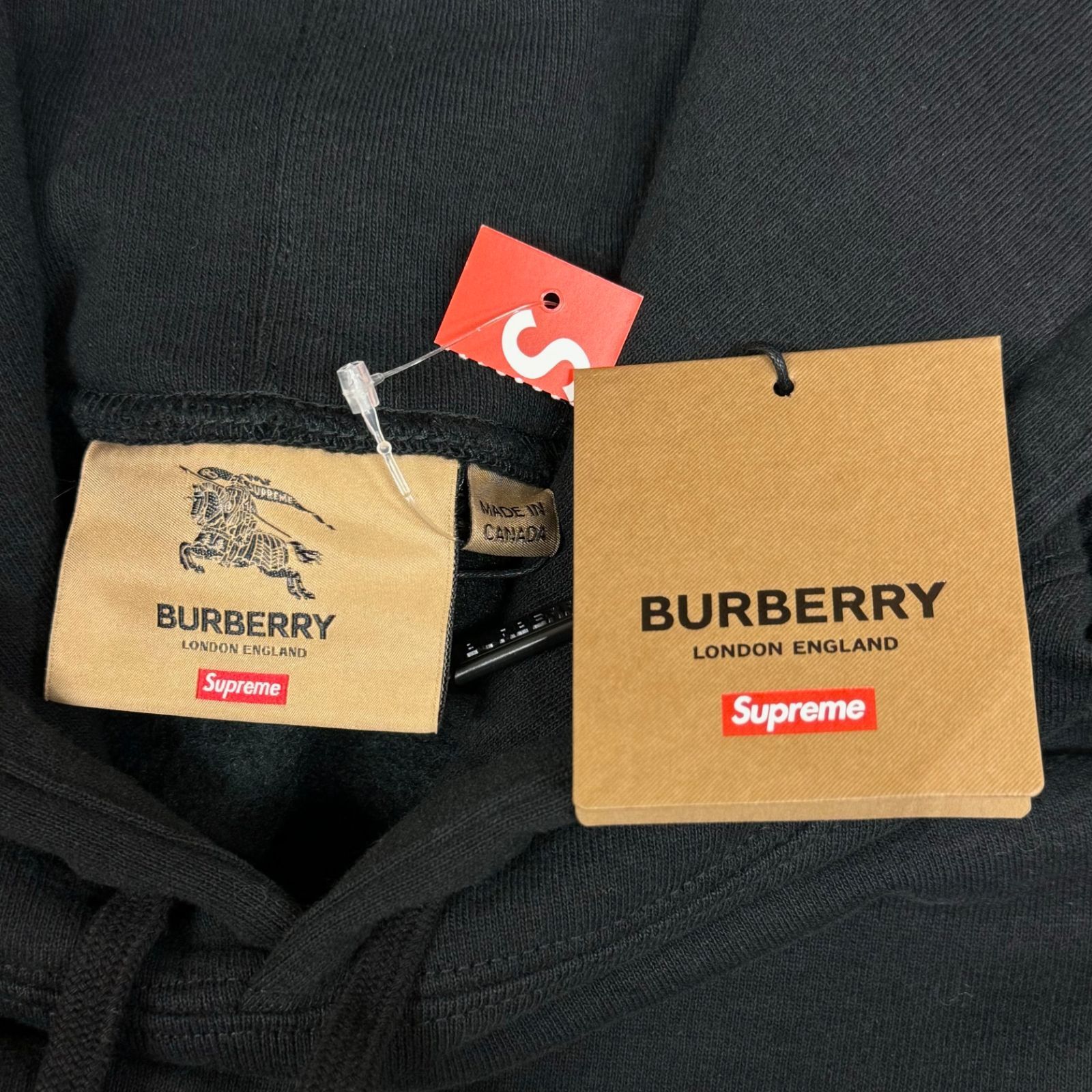 国内正規 Supreme 22SS Burberry Box Logo Hooded Sweatshirt コラボ 