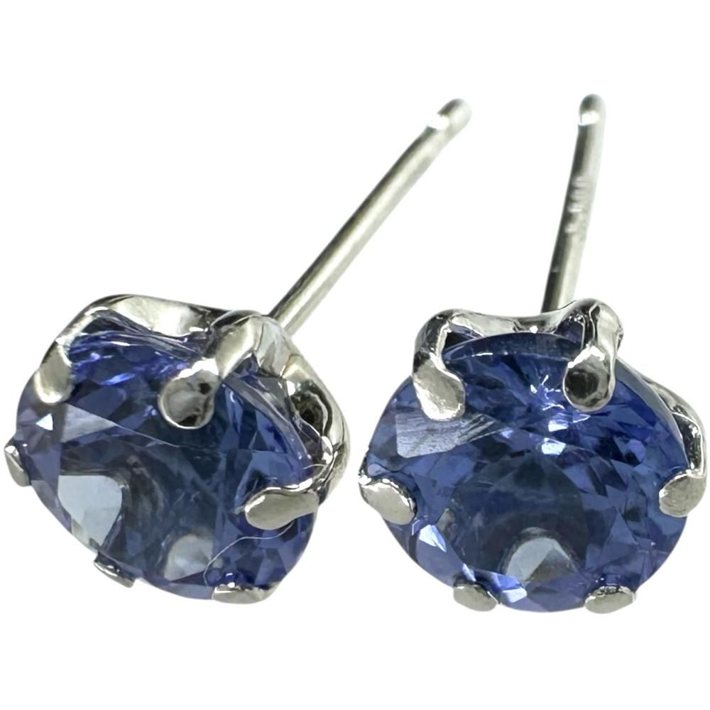 タンザナイト プラチナ Pt900 ピアス レディース 揺れる ピアス 小さい