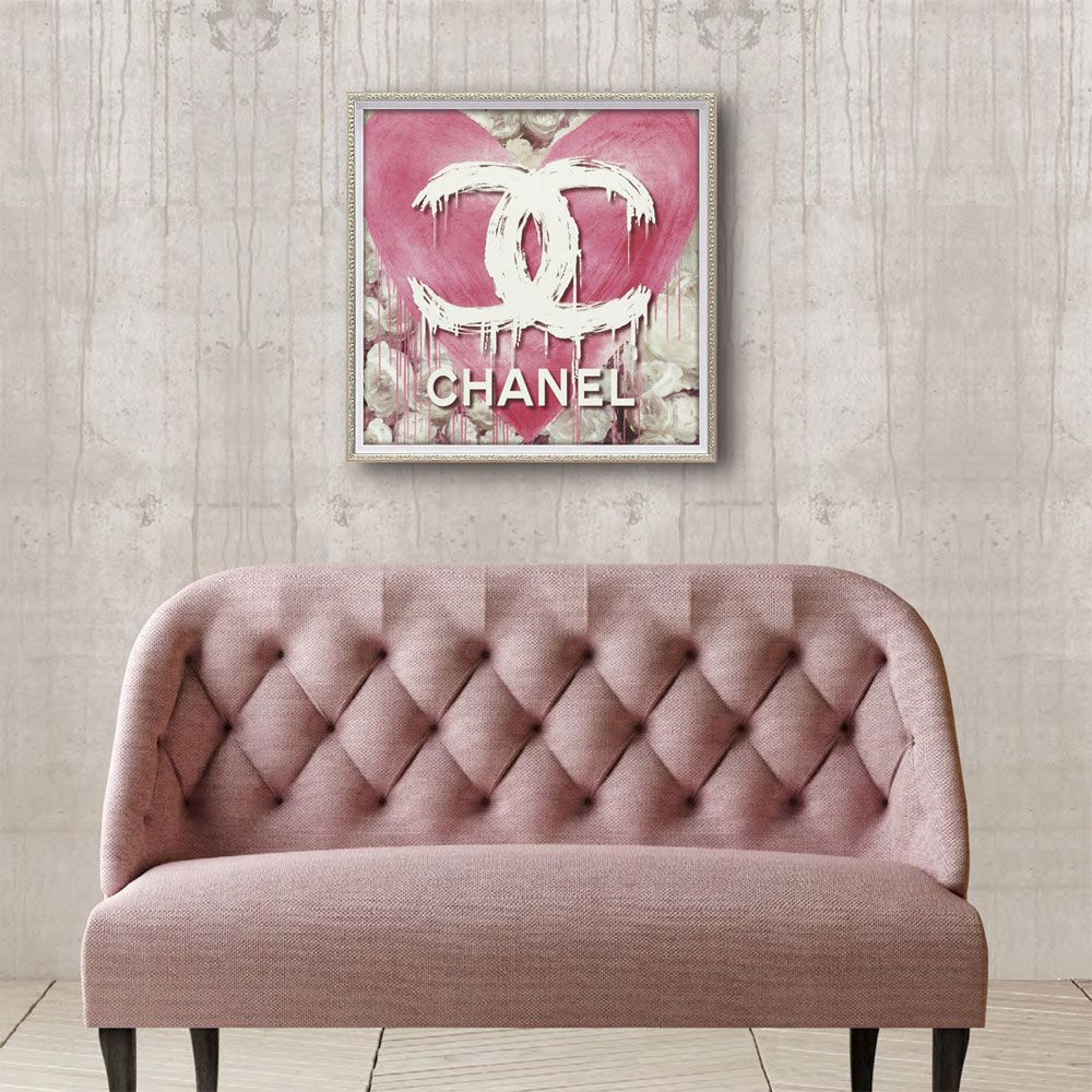 絵画 オマージュ キャンバスアート ビッグハート ファッションフラワー3