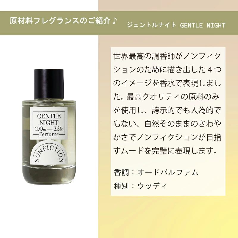 メルフレグランス】ノンフィクション ジェントルナイト 香水 1.5ml