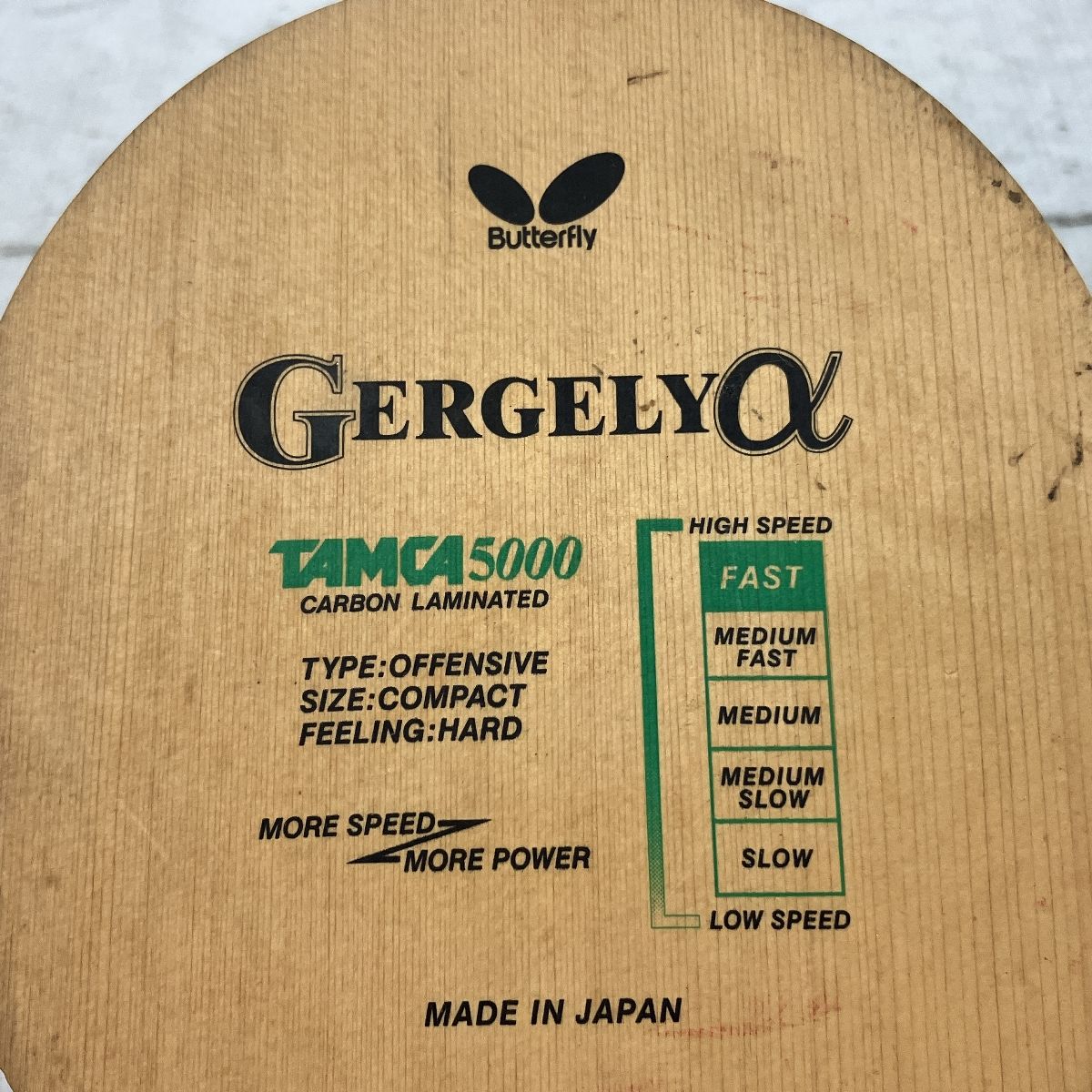 Butterfly GERGELY α TAMCA5000 卓球ラケット スポーツ 中古 C10353102 