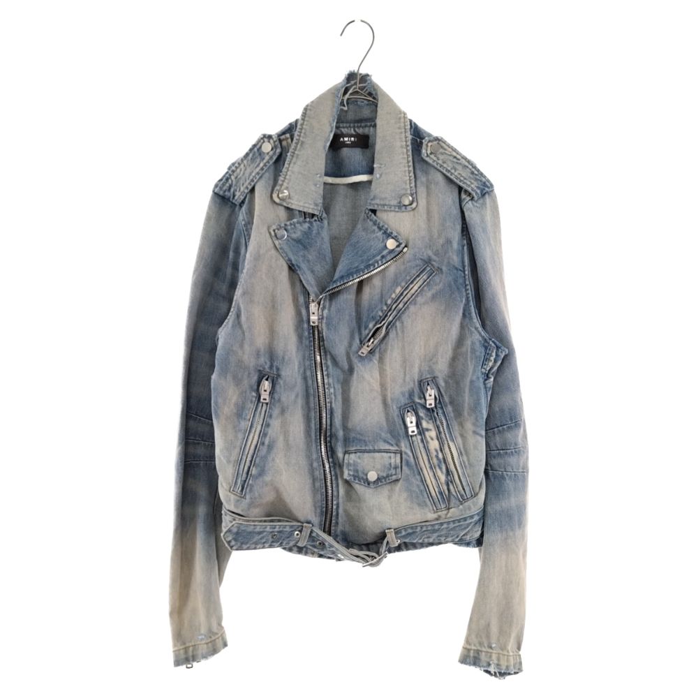 AMIRI (アミリ) Damage Denim Riders Jacket ダメージ加工 デニム