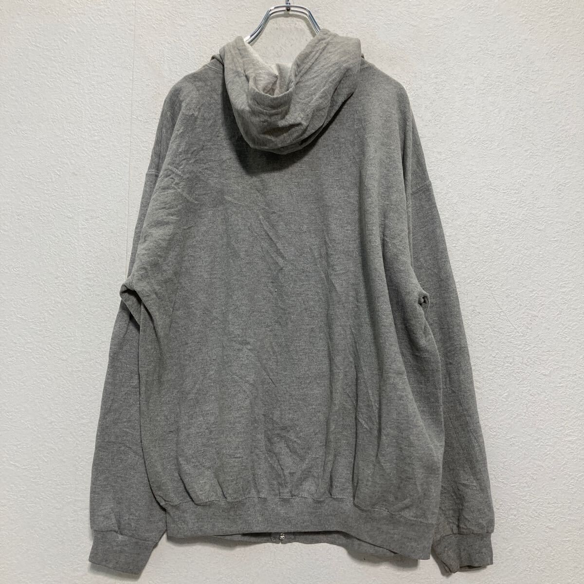JERZEES ロゴ スウェット パーカー L ジャージーズ グレー