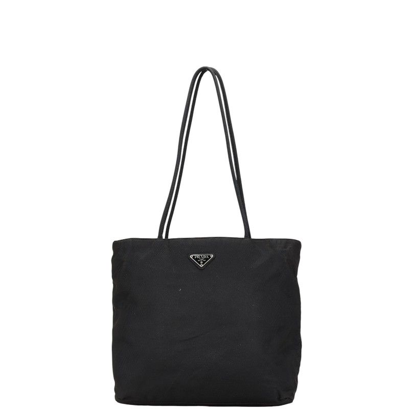 プラダ 三角ロゴプレート ブラック ナイロン レディース PRADA【1