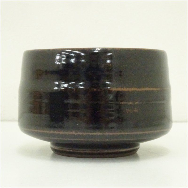 【 抹茶茶碗 / 十二代 弘入 】 黒焼 黒茶碗 茶道具 茶道 骨董品 伝統陶芸 日本茶道十二代弘入黑乐抹茶碗