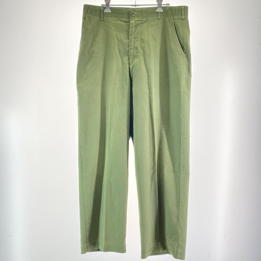 80s US.ARMY ベイカーパンツ サイズW36 カーキ 8405-00-610-2694 IDEALジッパー 17
