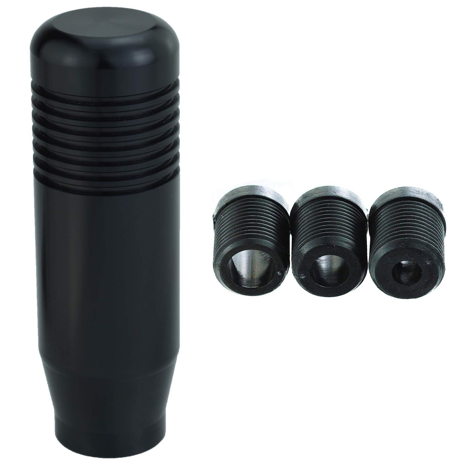 Abfer 短いシフトノブ アルミニウム車スティック ギア シフター ノブ フィットほとんどの自動マニュアル車車トラック用,黒 : Abfer アルミシフトノブ加重ギア スティックシフトノブ