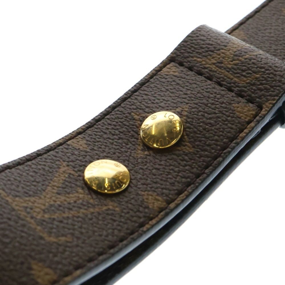 LOUIS VUITTON ショルダーストラップ　金具　ロゴ刻印　レザー ショルダーストラップ（調整可能、幅4CM） モノグラム・リバース