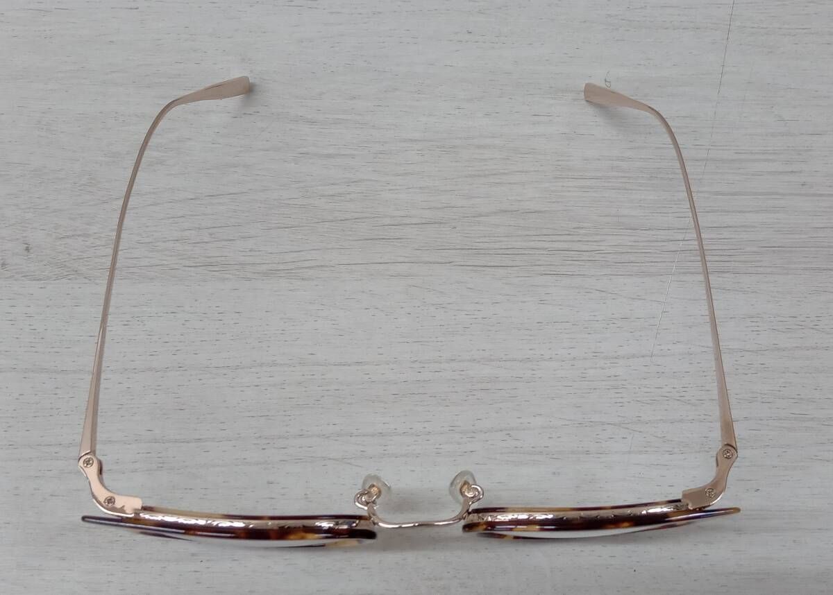 越前國甚六作|エチゼンコクジンロクサク|アイウェア|EZ002|49□23-140|DEMI×GOLD|ゴールド系