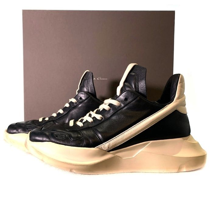 Rick Owens リックオウエンス 22AW GEO GETHRUNNERS ジオ ゲスランナー ローカットレザースニーカー RR02B2803  Size 43 - メルカリ