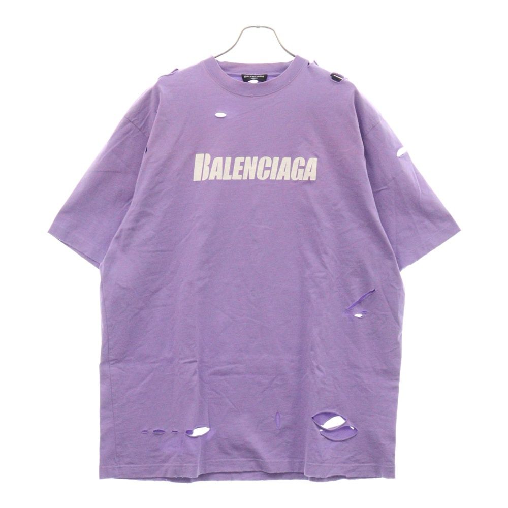 BALENCIAGA (バレンシアガ) 21SS Caps Destroyed Flatground Tee 販売 