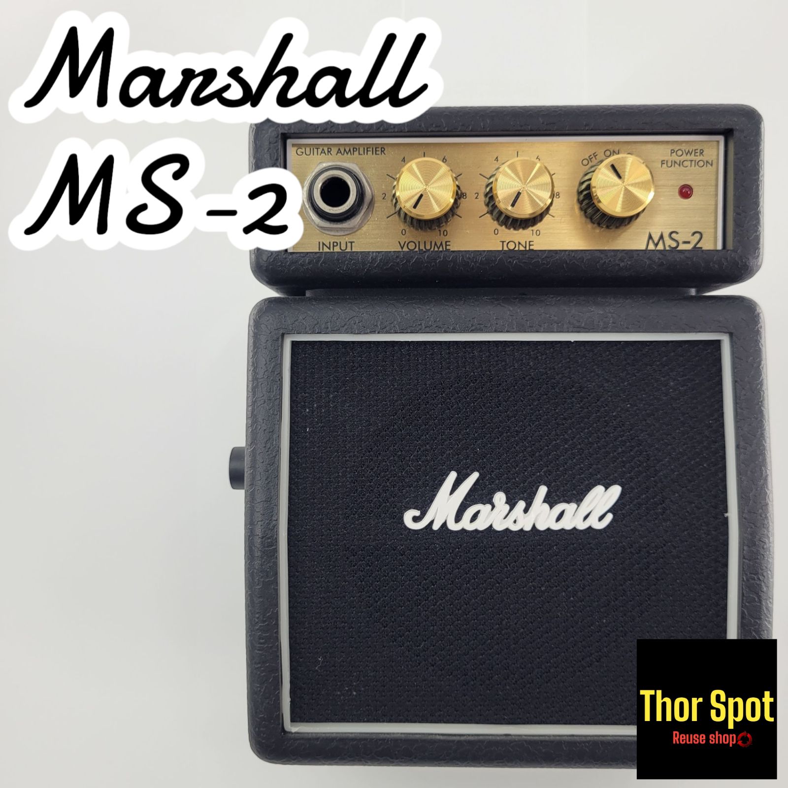 Marshall マーシャル ミニアンプ MS-2 ギターアンプ 9V電池駆動