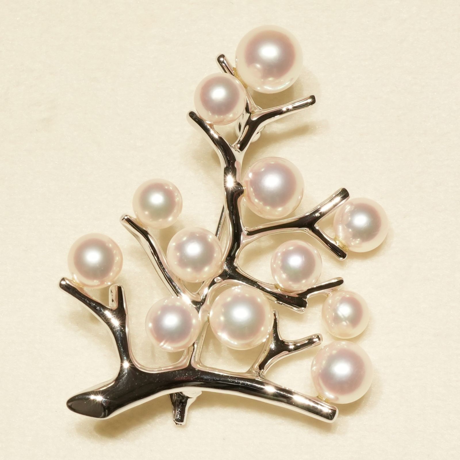 美品 ミキモト 幸福の木 パール シルバー ブローチ /24-3329S - メルカリ