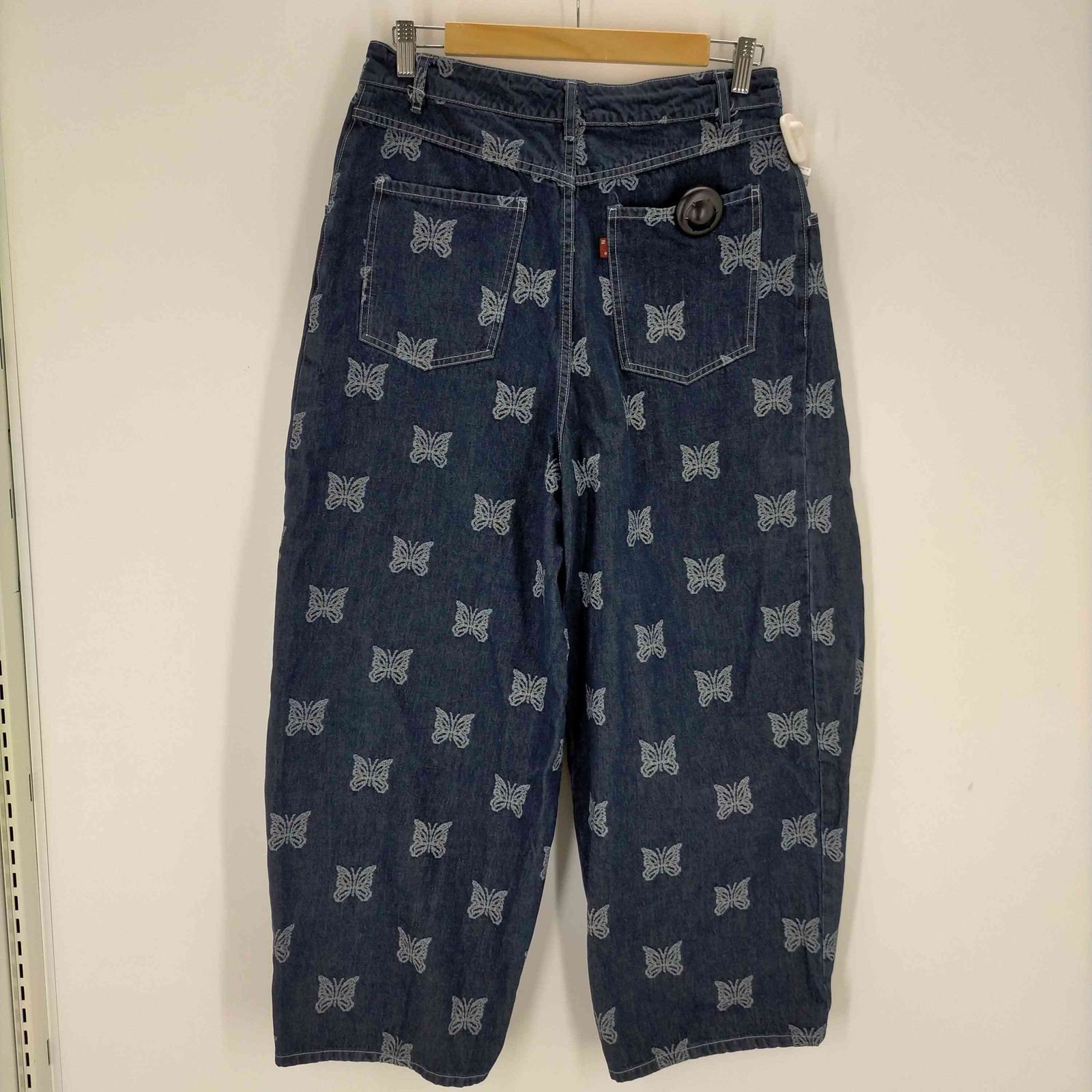 ニードルズ Needles H.D. Pant Jean 総柄パピヨン刺繍 10オンスデニム 
