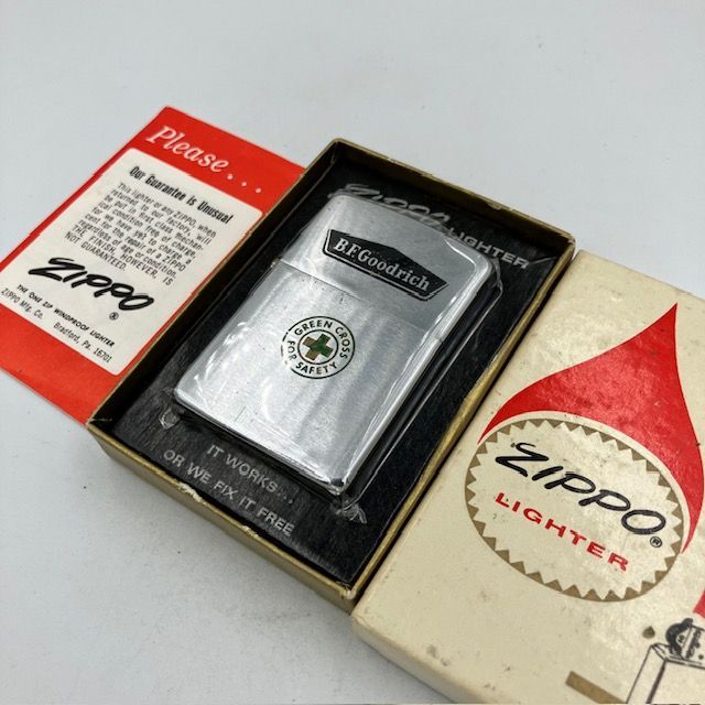 ジッポー ZIPPO ライター 1967年前期 赤フェルト B.F. Goodrich 使用品です PAT.2517191 - メルカリ