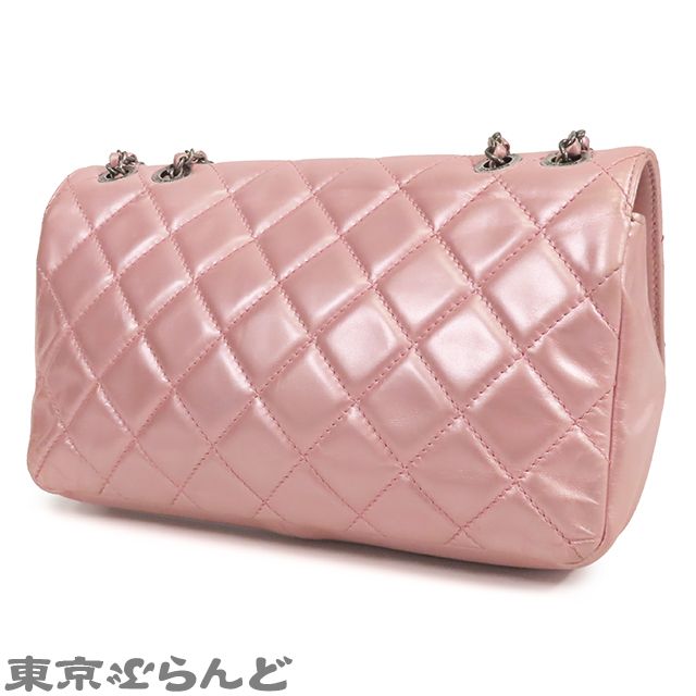 CHANEL ピンク レザー チェーンバッグ 楽天市場】CHANEL シャネル ハーフココマーク シングルフラップ